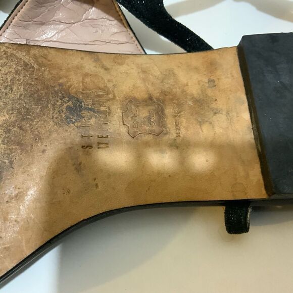 Stuart Weitzman  black flat sandals size 8 - Picture 9 of 10